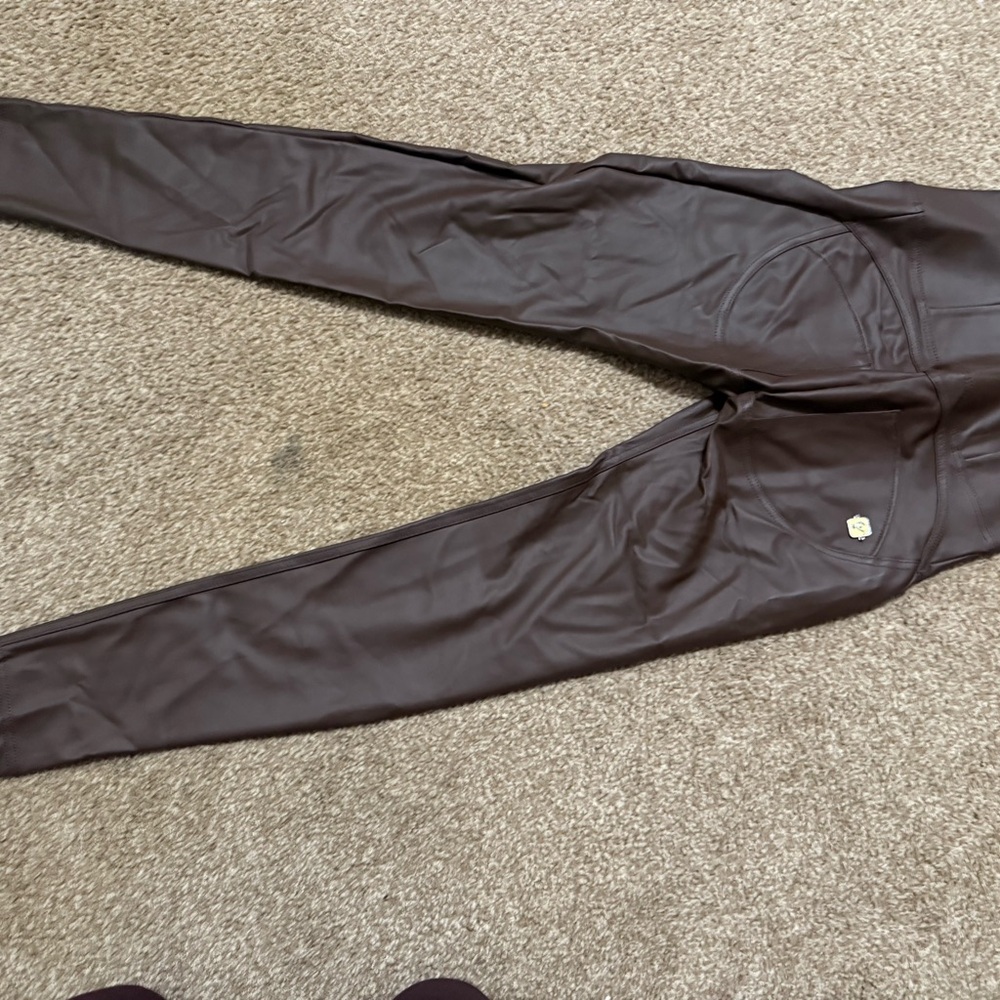 Freddy Chocolate Faux Leather Pants